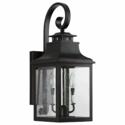 AA Warehousing Morgan Outdoor Wall Mounted Lighting, 2-Light