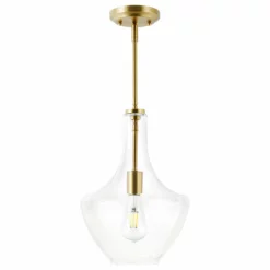 Light Society Miller Pendant Lamp, Brushed Brass/Clear -Ceiling Lighting Shop 53e1e5c10f1081ec 7248 w800 h800 b1 p0