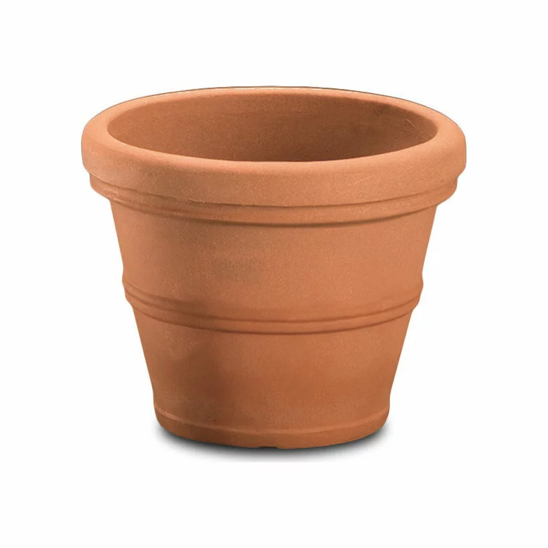 Crescent Garden Brunello Planter, Weathered Terracotta, 20" 1 Crescent Garden Brunello Planter, Weathered Terracotta, 20"