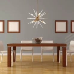 OVE Decors Harbin Bronze Finish LED Integrated Chandelier -Ceiling Lighting Shop 544182990efb7ab5 6239 w800 h800 b0 p0