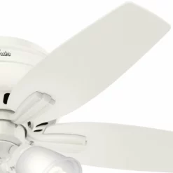 Hunter Fan Company 42" Newsome Low Profile Ceiling Fan With Light, Fresh White -Ceiling Lighting Shop 5451a2b90f8fd3ad 6594 w800 h800 b0 p0
