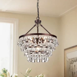 Edvivi Lighting Clarus 5-Light Antique Copper Finish Four Tier Crystal Chandelier Glam Lighting -Ceiling Lighting Shop 54817d950d72c4ea 2881 w800 h800 b0 p0