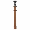 New England Arbors 6"x6"x74" Charleston Composite Lamp Post