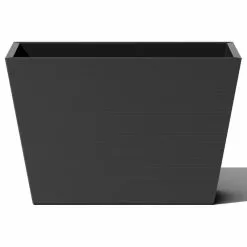 Veradek Pro Series Partition Grooved Planter, 40", Black