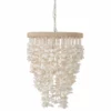 KOUBOO Cone Clamrose Seashell Chandelier, White