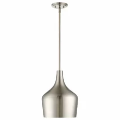 Helmsman Lighting Works 1-Light Pendant, Brushed Nickel