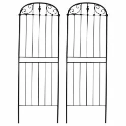 Sunnydaze Decor Sunnydaze 32" Durable Metal Wire Traditional Garden Trellises, Set Of 2