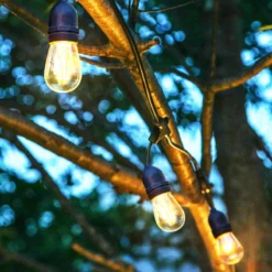 Brightech Ambience Pro LED 2W Waterproof Outdoor String Lights - 48 Ft, Warm White -Ceiling Lighting Shop 598121dd0fba250d 2541 w800 h800 b0 p0