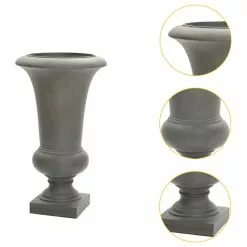 LuxenHome 22.75" H Gray Slim MgO Urn Planter -Ceiling Lighting Shop 5a01999803e40367 8217 w800 h800 b1 p0