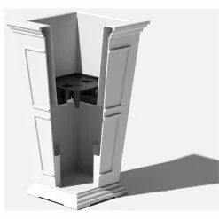 Veradek Brixton Tall Planter, 28", White -Ceiling Lighting Shop 5a01c78001802c05 6884 w800 h800 b1 p0