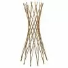 Master Garden Products Carbonized Skinless Willow Funnel Trellis, 48"