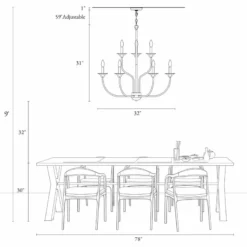 LNC Lighting LNC Modern Farmhouse Candle-Style 9-Light Black Chandelier -Ceiling Lighting Shop 5c21236a033a9d8f 8731 w800 h800 b1 p0