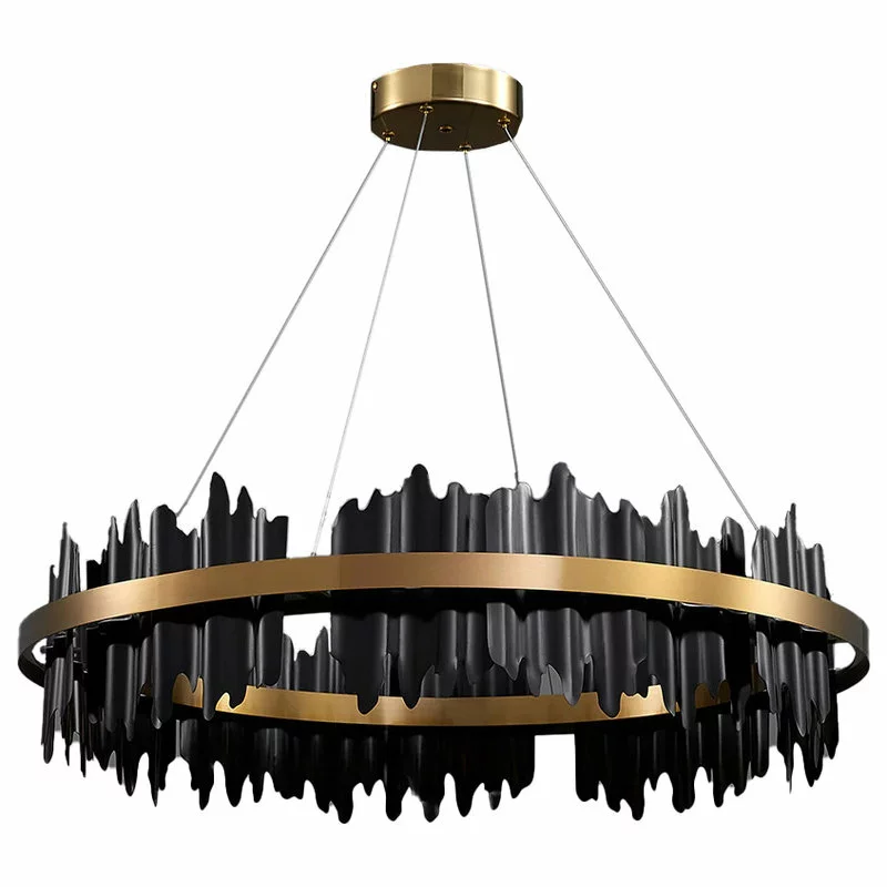 Miron Demid LLC Modern Led Chandelier For Living Room, Dining Room, Bedroom., Black, 31.5'' 1 Miron Demid LLC Modern Led Chandelier For Living Room, Dining Room, Bedroom., Black, 31.5''