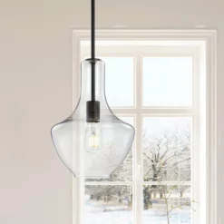 JONATHAN Y Watts 10.5" Glass, Metal LED Pendant, Oil Rubbed Bronze/Clear, Width: 10.5" 16 JONATHAN Y Watts 10.5" Glass, Metal LED Pendant, Oil Rubbed Bronze/Clear, Width: 10.5" -Ceiling Lighting Shop 5dd154a802e031ea 1443 w800 h800 b0 p0