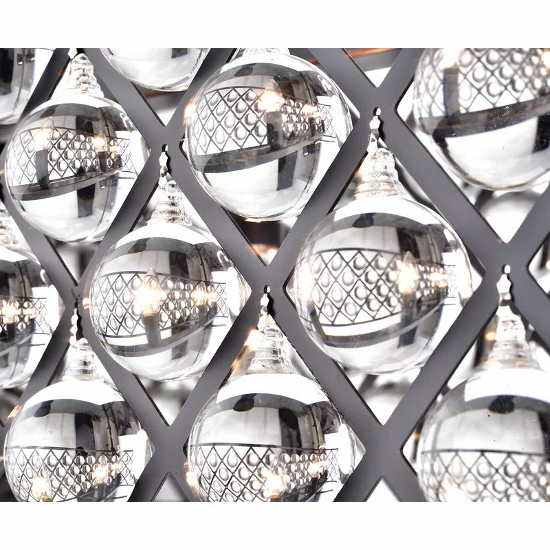 Edvivi Lighting Azha 5-Light Oil Rubbed Bronze Oval Chandelier With Crystal Spheres 5 Edvivi Lighting Azha 5-Light Oil Rubbed Bronze Oval Chandelier With Crystal Spheres - Image 5