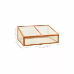 Vida XL International B.V. VidaXL Solid Firwood Greenhouse Garden Outdoor Planter Building Cold Frame -Ceiling Lighting Shop 5f5148da03934fb8 0169 w800 h800 b1 p0