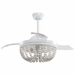 FLINT GARDEN INC 42 In Modern White Ceiling Fan With Retractable Blades -Ceiling Lighting Shop 6001558301148b8e 8619 w800 h800 b1 p0