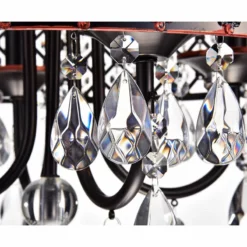 Edvivi Lighting Marya 4-Light Oil Rubbed Bronze Round Beaded Drum Chandelier Crystals Glam -Ceiling Lighting Shop 60c19b6709c42225 1476 w800 h800 b0 p0