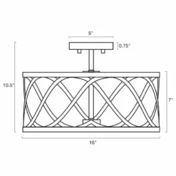 Kira Home Isabelle 16" Ceiling Light, Metal Drum Shade, Warm Brass Accents 13 Kira Home Isabelle 16" Ceiling Light, Metal Drum Shade, Warm Brass Accents -Ceiling Lighting Shop 60d1230e0359ba5e 8479 w800 h800 b1 p0