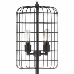 JONATHAN Y Odette 65" Industrial Metal Floor Lamp, Black And Silver -Ceiling Lighting Shop 611100b90f76315f 5907 w800 h800 b1 p0