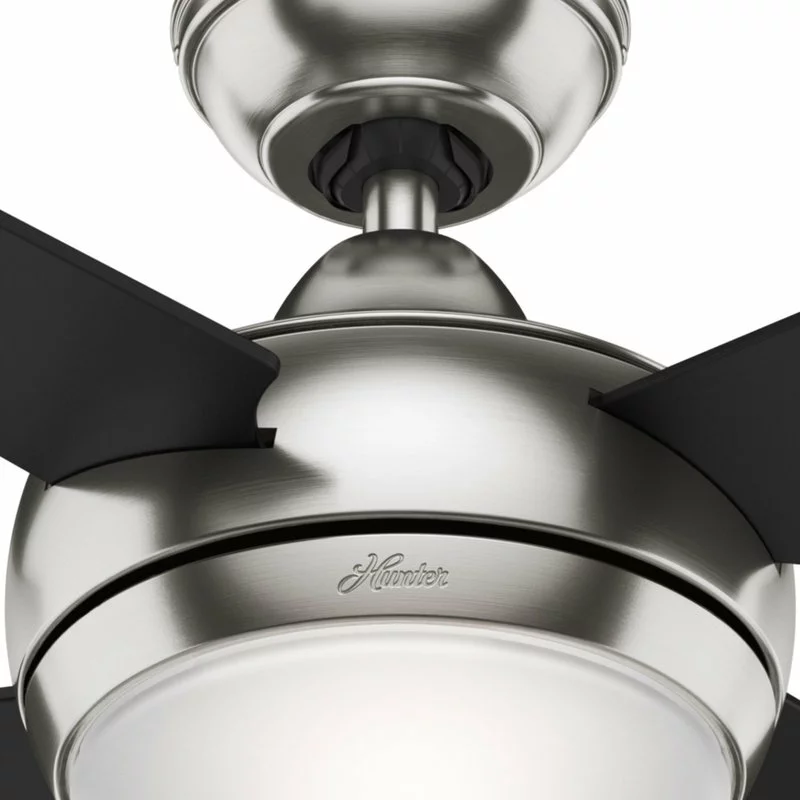 Hunter Fan Company Sonic Ceiling Fan With Light And Handheld Remote, Brushed Nic 5 Hunter Fan Company Sonic Ceiling Fan With Light And Handheld Remote, Brushed Nic - Image 5