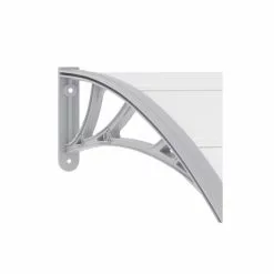 Vida XL International B.V. VidaXL Door Canopy Gray 47.2" PC Window Awning Outdoor Porch Snow Rain Shelter -Ceiling Lighting Shop 61d1333403bbf410 7324 w800 h800 b0 p0
