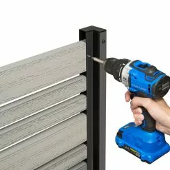 Enclo Privacy Screens 4ft Florence Freestanding WoodTek Vinyl Screen And Planter Box (Ash) -Ceiling Lighting Shop 62614e2902222dac 7580 w800 h800 b0 p0