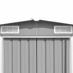 Vida XL International B.V. VidaXL Garden Shed Gray Galvanized Steel Outdoor Tool Storage House Building -Ceiling Lighting Shop 631129cd00ff856c 8740 w800 h800 b0 p0