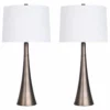 Lumisource 29.5" Matte Golden Bronze Tapered Table Lamp, Set Of 2