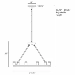 Kira Home Jericho 36" Rustic Farmhouse Wagon Wheel Chandelier, Round Kitchen -Ceiling Lighting Shop 64714c87032b91db 8480 w800 h800 b1 p0