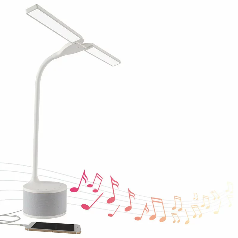 OttLite Technologies OttLite Dual Shade LED Lamp With Bluetooth® Speaker & USB 2 OttLite Technologies OttLite Dual Shade LED Lamp With Bluetooth® Speaker & USB - Image 2