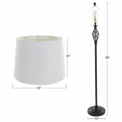 Table Lamps & Floor Set Of 3, Spiral Cage, 3 LED Bulbs Included By Lavish Home 7 Table Lamps & Floor Set Of 3, Spiral Cage, 3 LED Bulbs Included By Lavish Home -Ceiling Lighting Shop 6531379508d2accc 1810 w800 h800 b1 p0