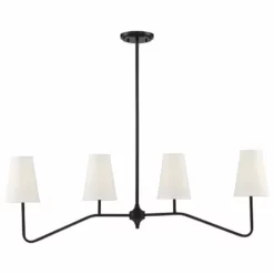 Trade Winds Lighting Trade Winds Madison Linear Chandelier In Oil Rubbed Bronze