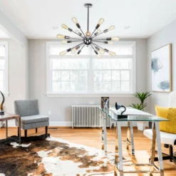 FLINT GARDEN INC Sputnik 18-Light Chandelier, Chrome 9 FLINT GARDEN INC Sputnik 18-Light Chandelier, Chrome -Ceiling Lighting Shop 656116d00facf38f 4912 w800 h800 b0 p0