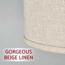 Kira Home Newport 14" Ceiling Light, Beige Linen Drum Shade, Oil-Rubbed Bronze -Ceiling Lighting Shop 66a1172e00dcfc5a 8689 w800 h800 b0 p0