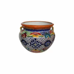 Fine Crafts & Imports Medium Multicolor Talavera Ceramic Pot
