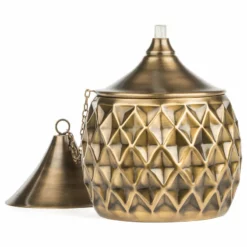 H Potter Brass Torch, Garden, Deck, Patio, Table Top, Outdoor Lighting