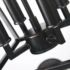 Edvivi Lighting 4-Light Matte Black Lantern Pendant Chandelier 12" With Nickle Or Black Sleeve -Ceiling Lighting Shop 6721554d0edcb4c1 5981 w800 h800 b0 p0