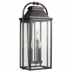 Feiss 3-Light Outdoor Lantern, Bronze