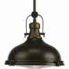 Progress Lighting 1-Light Pendant, Oil Rubbed Bronze