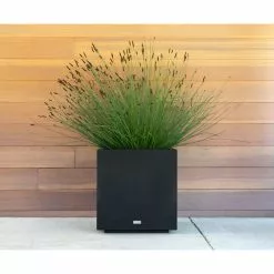 Veradek Metallic Series Cube Planter, Black, Large -Ceiling Lighting Shop 6951d8e40cb0b79d 2231 w800 h800 b0 p0