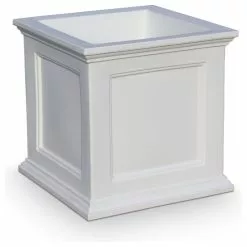 Mayne - Outdoor Products Of Distinction 20"W X 20"D X 20"H Fairfield Patio Planter, White