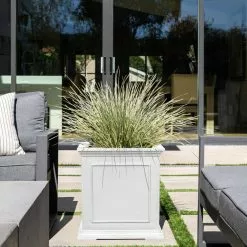 Veradek Brixton Cube Planter, 20", White -Ceiling Lighting Shop 69a19f7c0180299b 6733 w800 h800 b0 p0