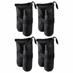 Yescom 4 Pcs Weight Sand Bag W/ Grommet For Outdoor EZ Pop Up Canopy Tent Gazebo Black