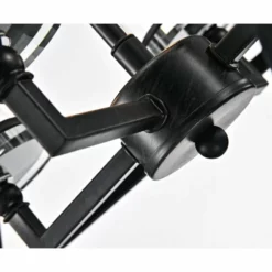 Edvivi Lighting 4-Light Geometric Iron Antique Black Glass Shade Cage Chandelier Farmhouse -Ceiling Lighting Shop 6a318e300d76b119 2881 w800 h800 b0 p0