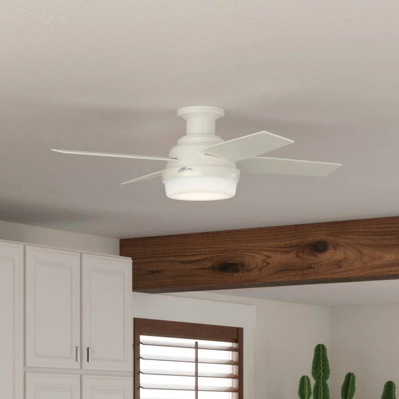 Hunter Fan Company 44" Dempsey Low Profile Ceiling Fan With Light + Remote, Fr 5 Hunter Fan Company 44" Dempsey Low Profile Ceiling Fan With Light + Remote, Fr - Image 5