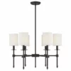 Savoy House Chatham 6-Light Chandelier, Matte Black