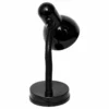 Simple Designs Basic Metal Desk Lamp With Flexible Hose Neck, Black