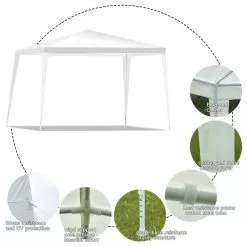 Costway 10'x10' Heavy Duty Pavilion Cater Events Outdoor Party Wedding Tent White -Ceiling Lighting Shop 6b71462f009a3dfe 2416 w800 h800 b1 p0