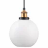 Linea Di Liara Primo Pendant With Milk Glass Shade
